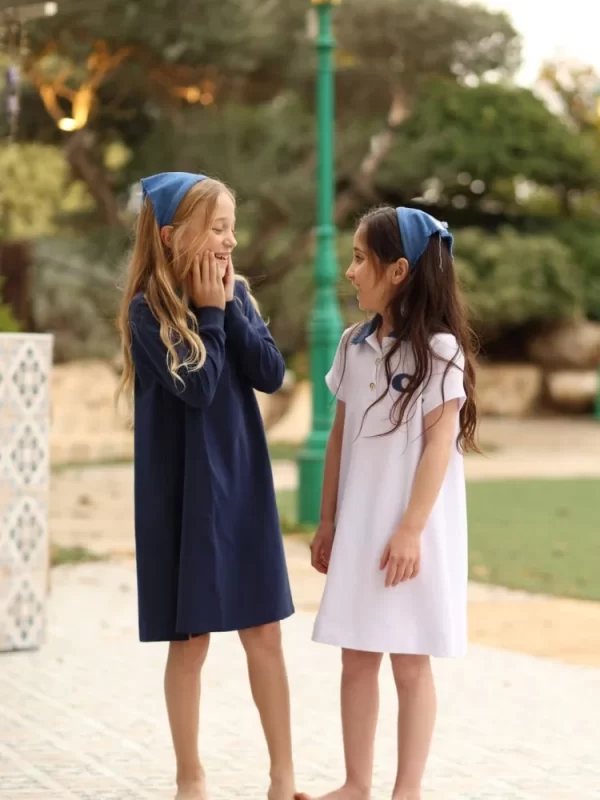 ⁦שימלת פולו כחול שרוול קצר⁩ – תמונה ⁦5⁩