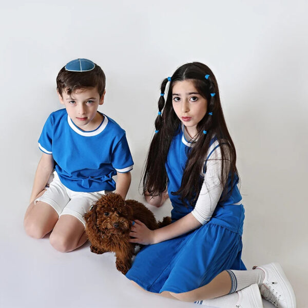⁦חולצה כחול רויאל שרוול קצר⁩ – תמונה ⁦5⁩